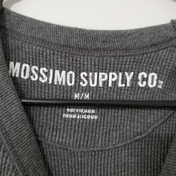 Mossimo Grey Cotton Long Sleeve Medium Shirt - Picture 2 of 6